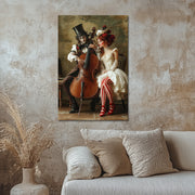 Man speelt op cello