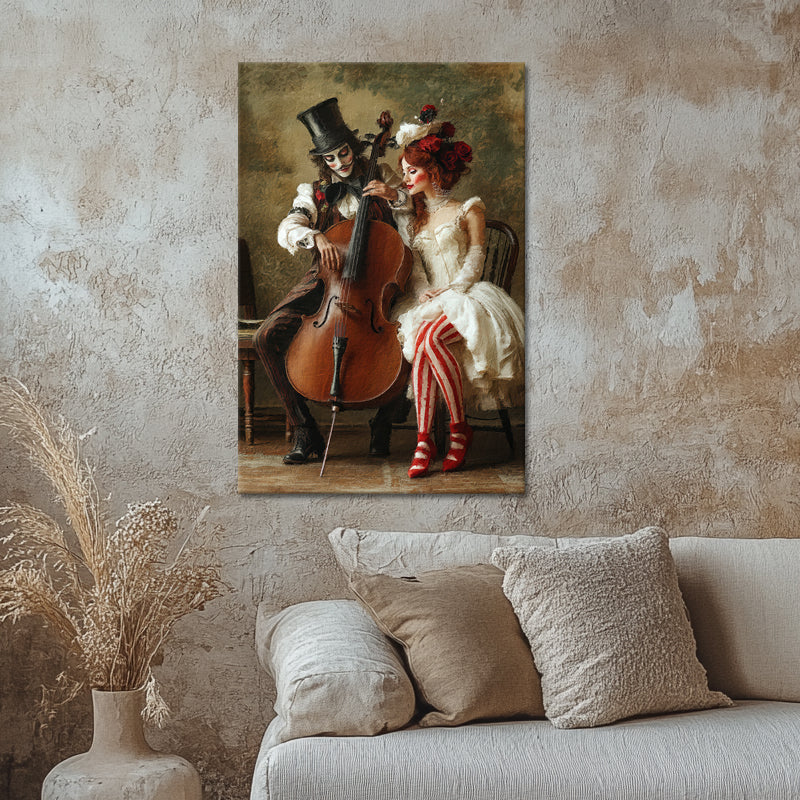 Man speelt op cello