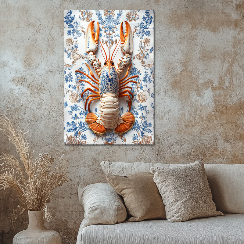 Lobster in Delfts blauw stijl II