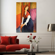 Jeanne Hebuterne in Red Shawl - Amedeo Modigliani