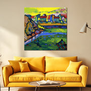 Bayerisches Dorf mit Feld - Kandinsky