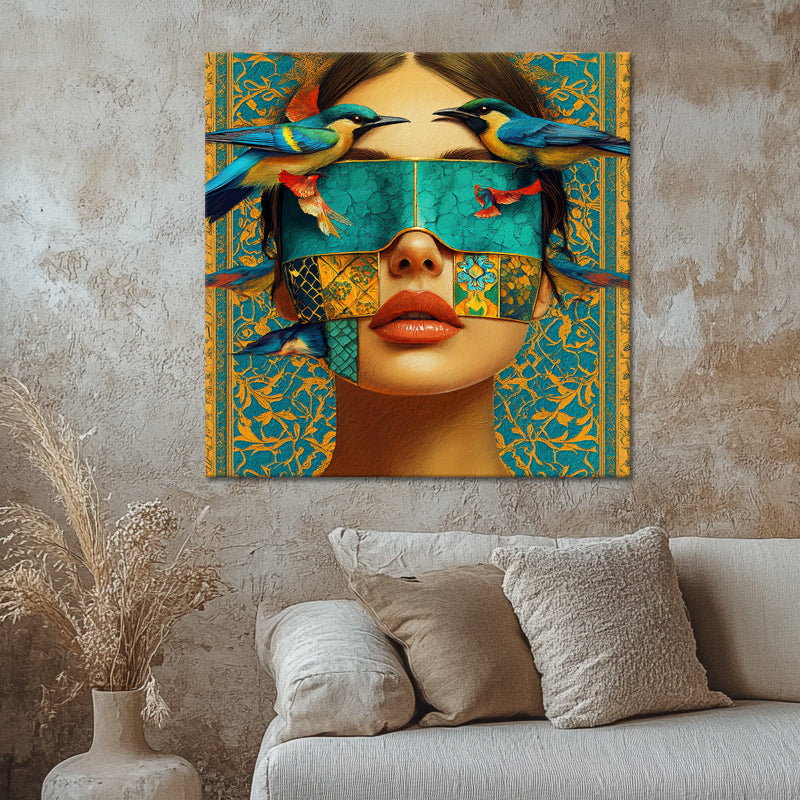 Frau im Mosaik I