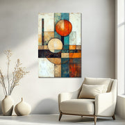 Abstract line schilderij