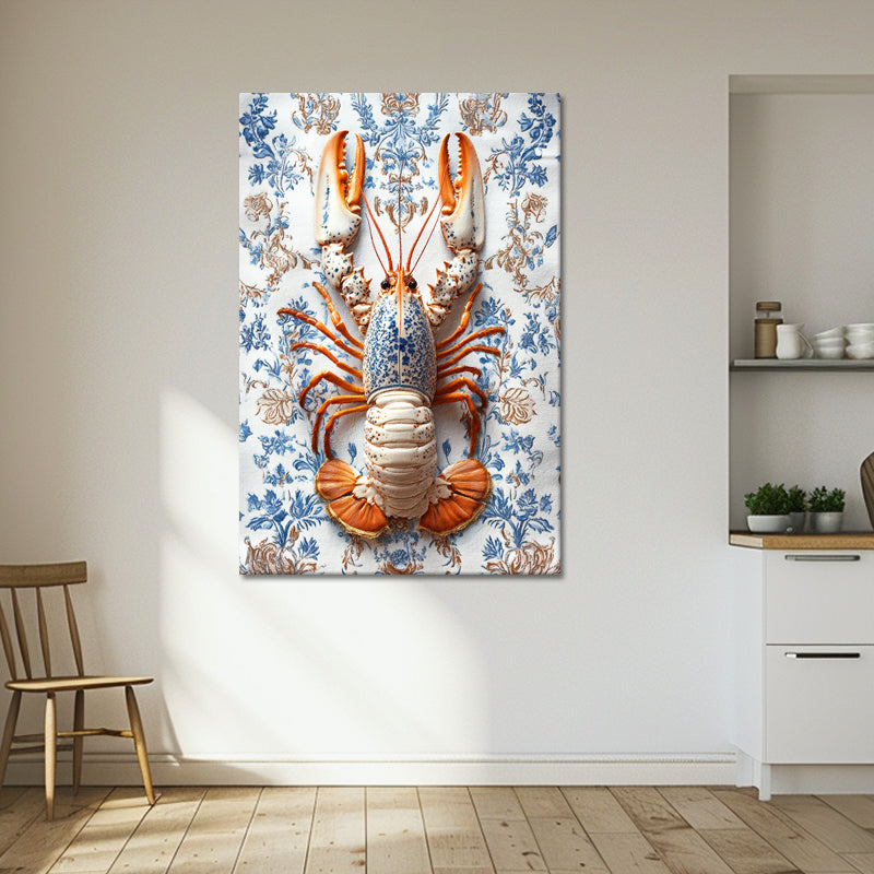 Lobster in Delfts blauw stijl II
