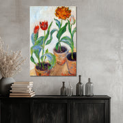 Three Pots of Tulips - Monet