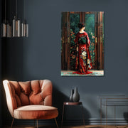 Japanische Frau im Kimono
