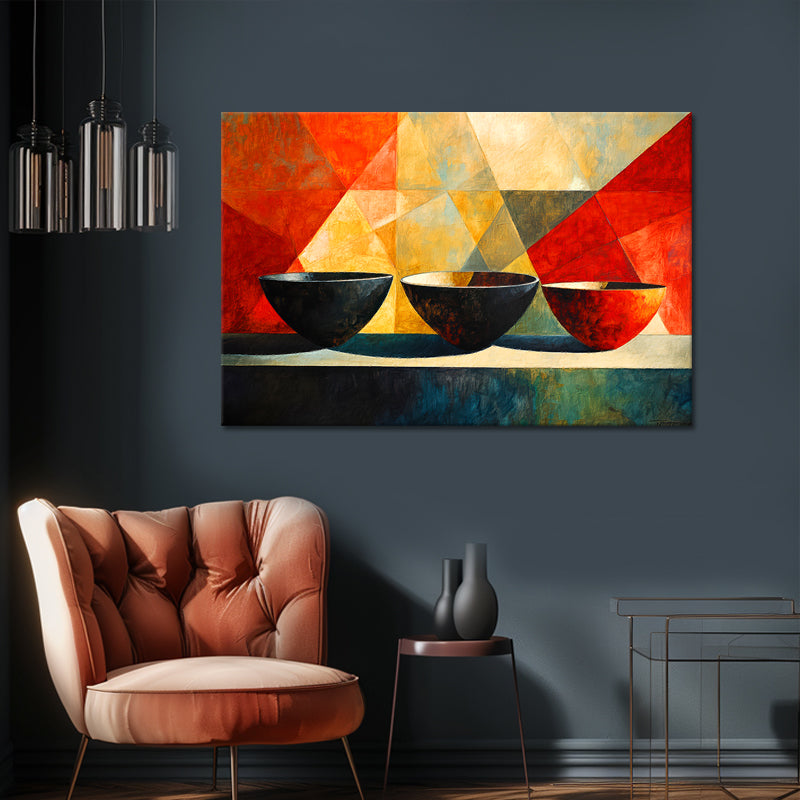 Drie decoratieve potten II