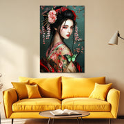 Geisha in traditionele kleding
