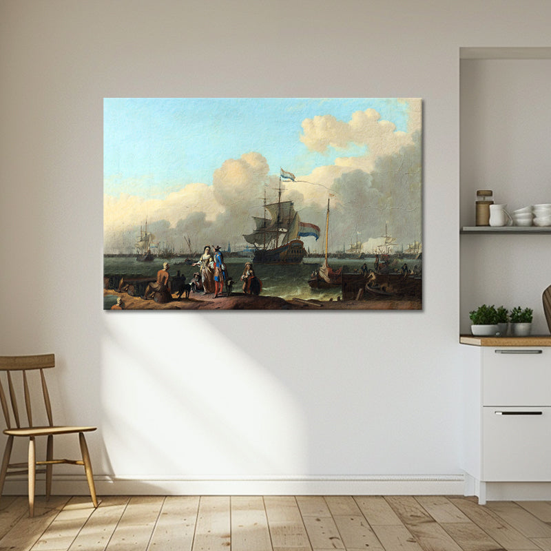 Het IJ voor Amsterdam - Ludolf Bakhuysen