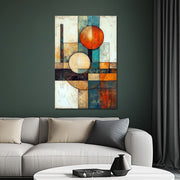 Abstract line schilderij