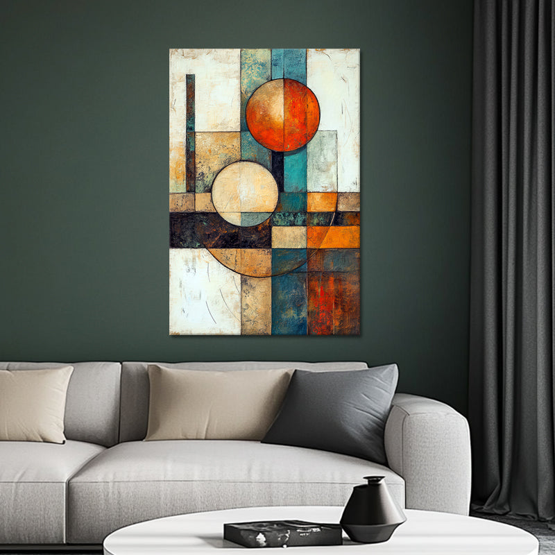 Abstract line schilderij