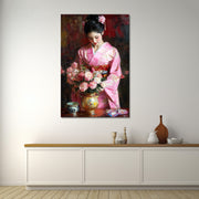Aziatische vrouw in kimono