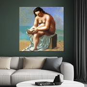 Akt, sich den Fuß abtrocknend - Picasso