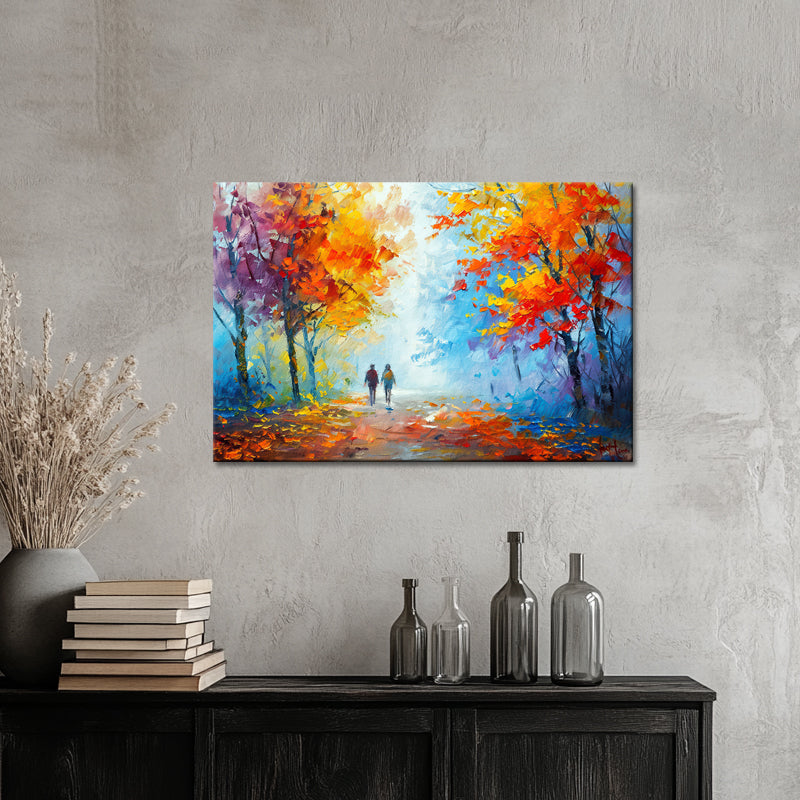 Wandelen schilderij