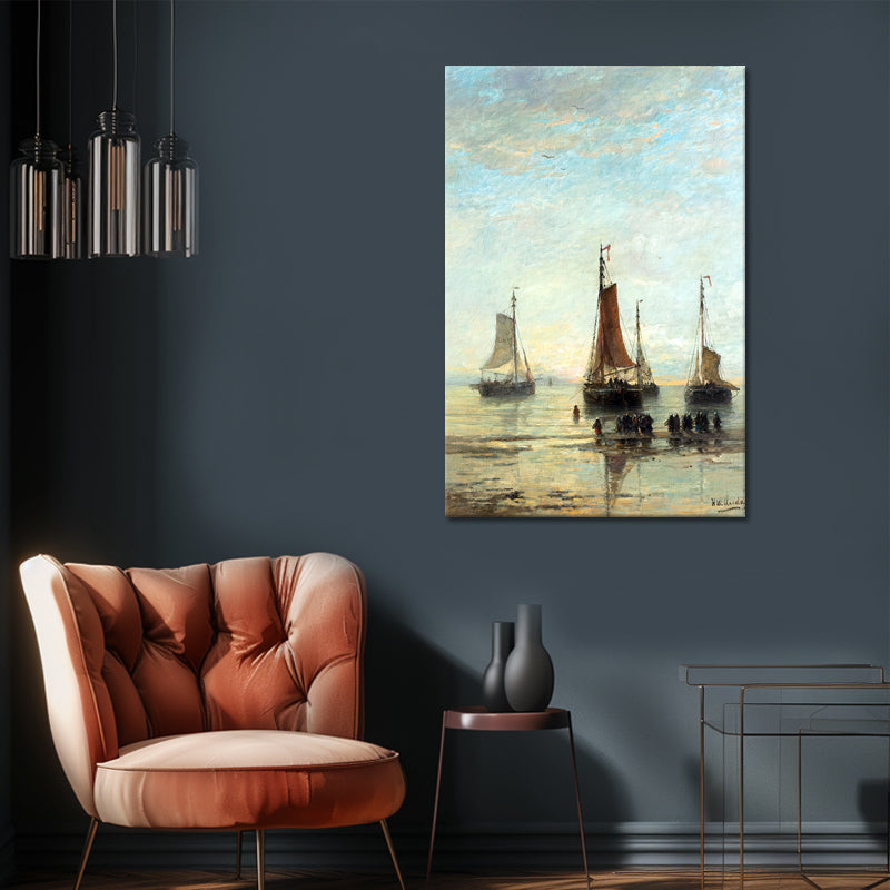 Avondstond op zee - Hendrik Willem Mesdag