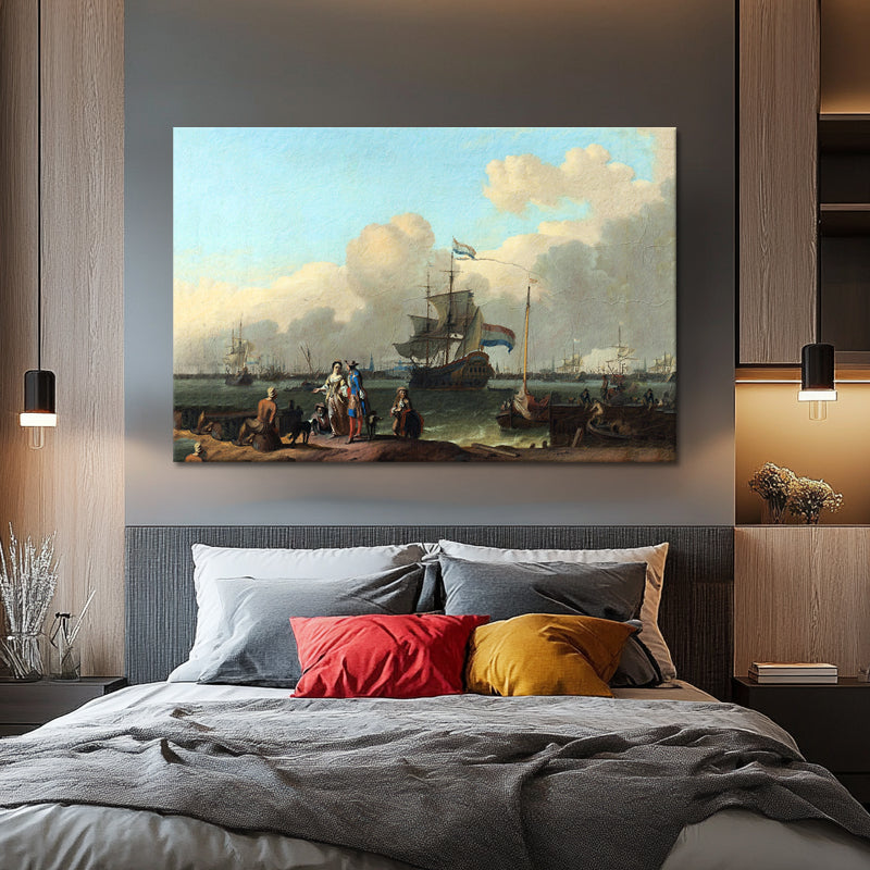 Het IJ voor Amsterdam - Ludolf Bakhuysen