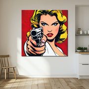Pop-Art-Frau Comic