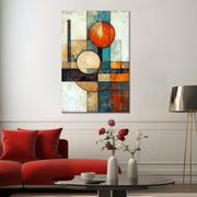 Abstract line schilderij