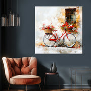 Fiets met bloemen II