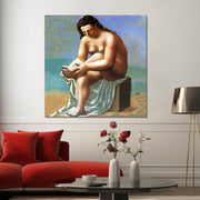 Akt, sich den Fuß abtrocknend - Picasso