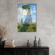 Frau mit Sonnenschirm - Monet