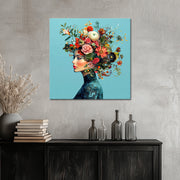 Vrouw met bloemen in het haar II