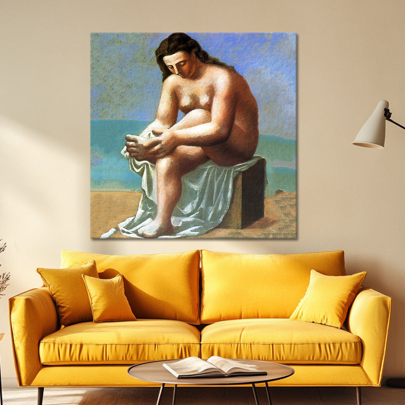 Akt, sich den Fuß abtrocknend - Picasso