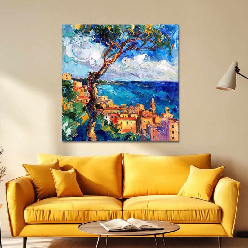 Landschap Art schilderij