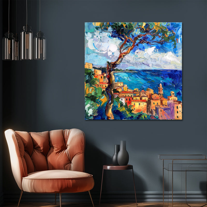 Landschap Art schilderij