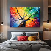 Schilderij Kleurrijk boom II