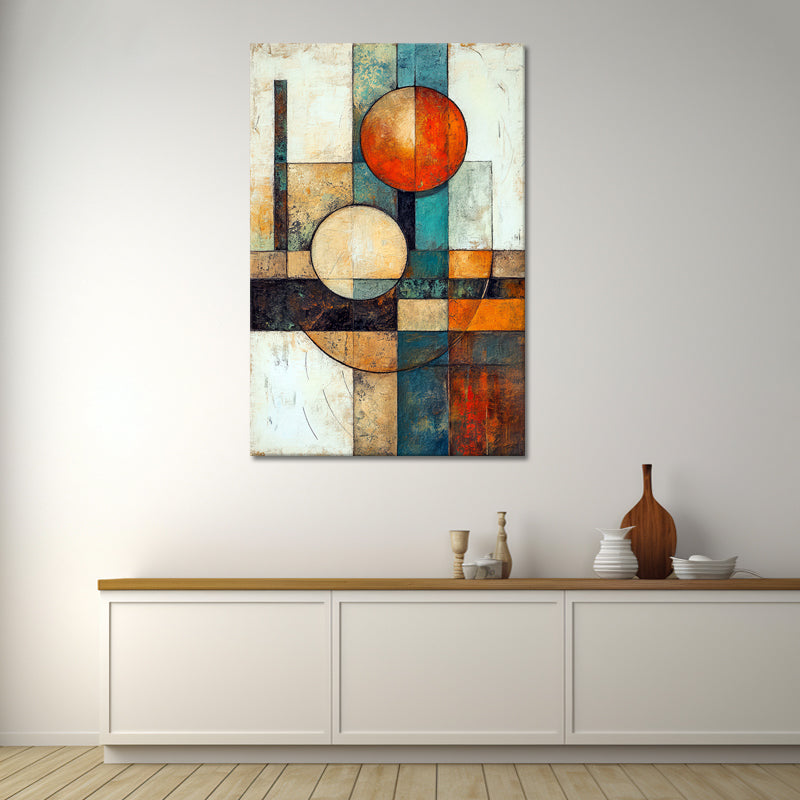 Abstract line schilderij