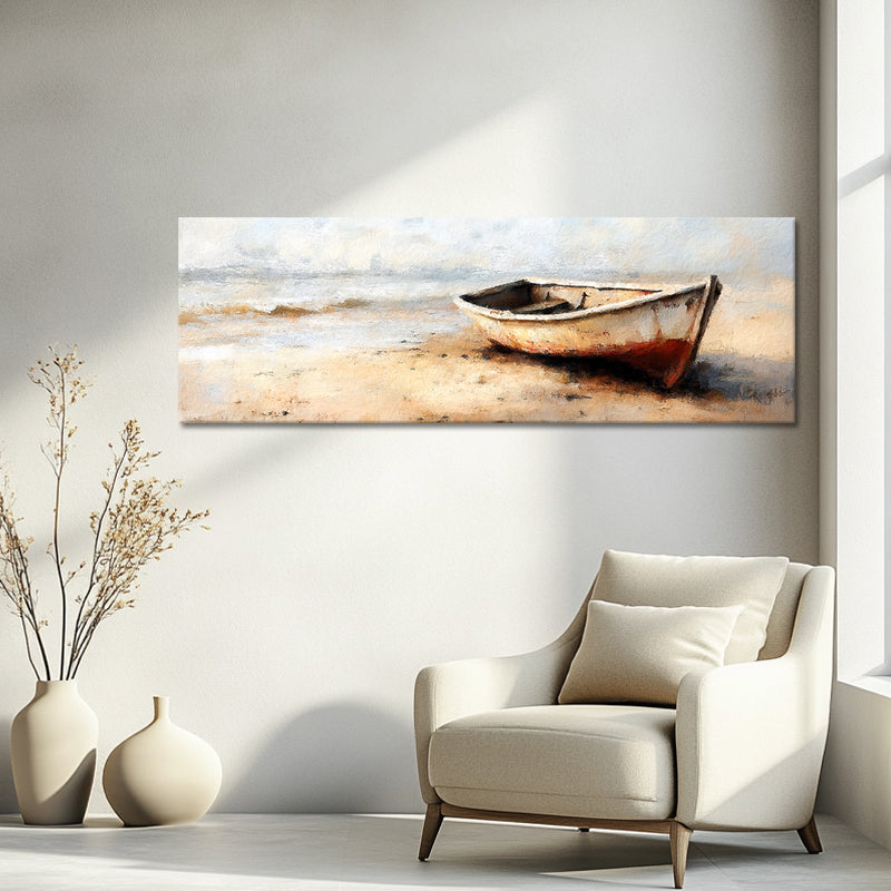 Boot op het strand