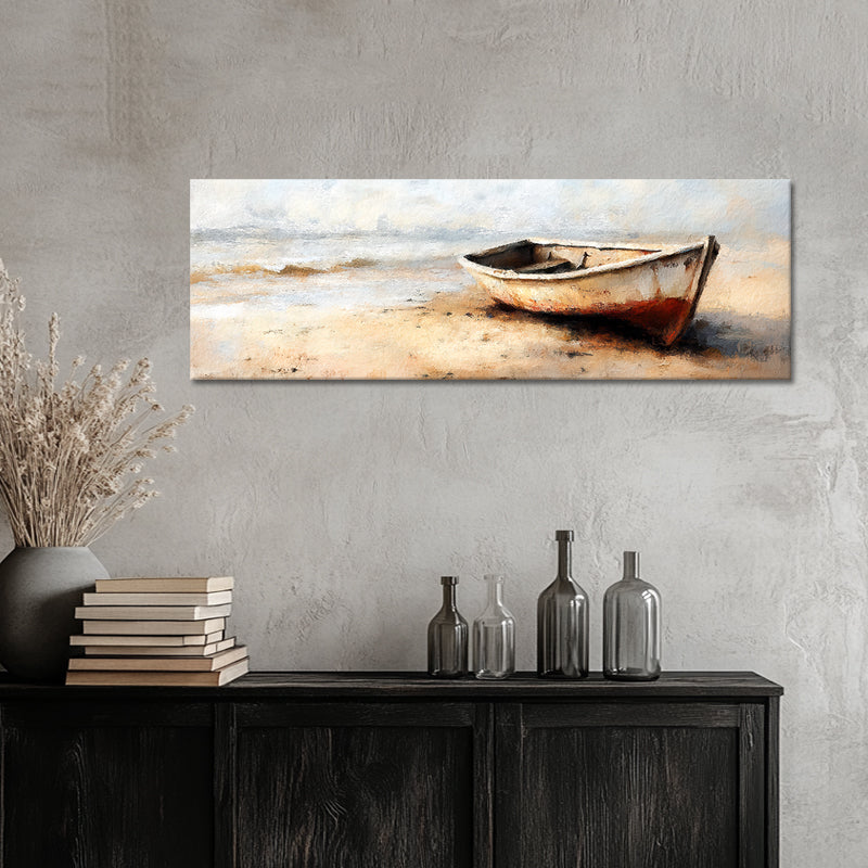 Boot op het strand