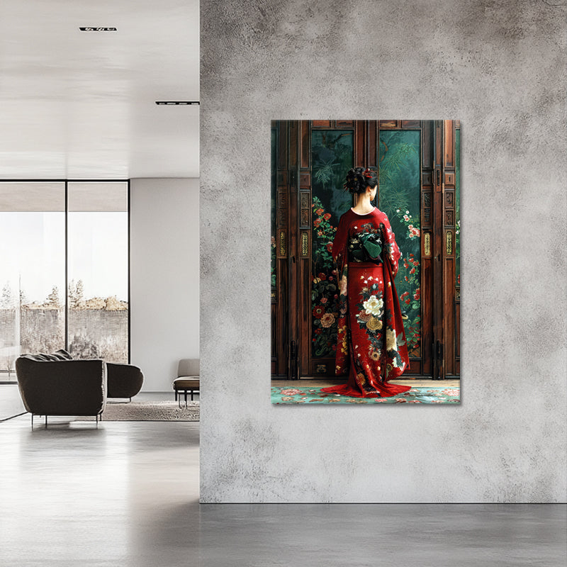 Japanische Frau im Kimono