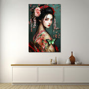 Geisha in traditionele kleding
