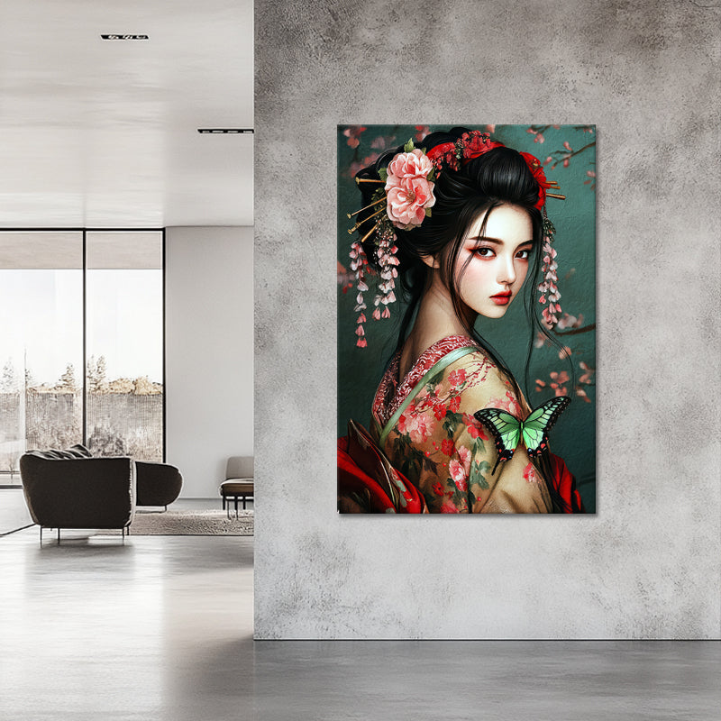 Geisha in traditionele kleding