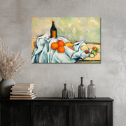 Bottle and Fruits - Paul Cezanne
