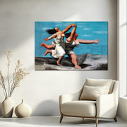 Zwei Frauen am Strand rennend - Picasso