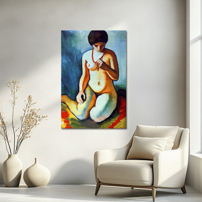Naakt met Koraalketting - August Macke