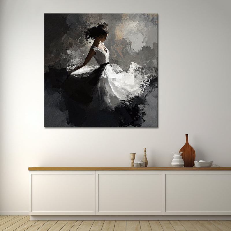 Danseres in een witte jurk