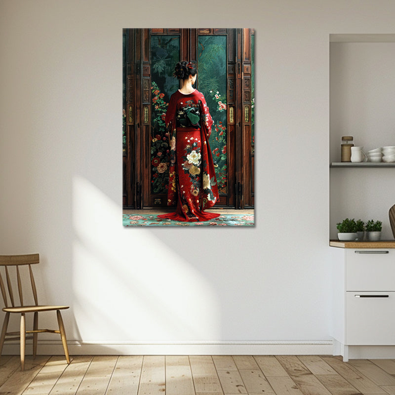 Japanische Frau im Kimono