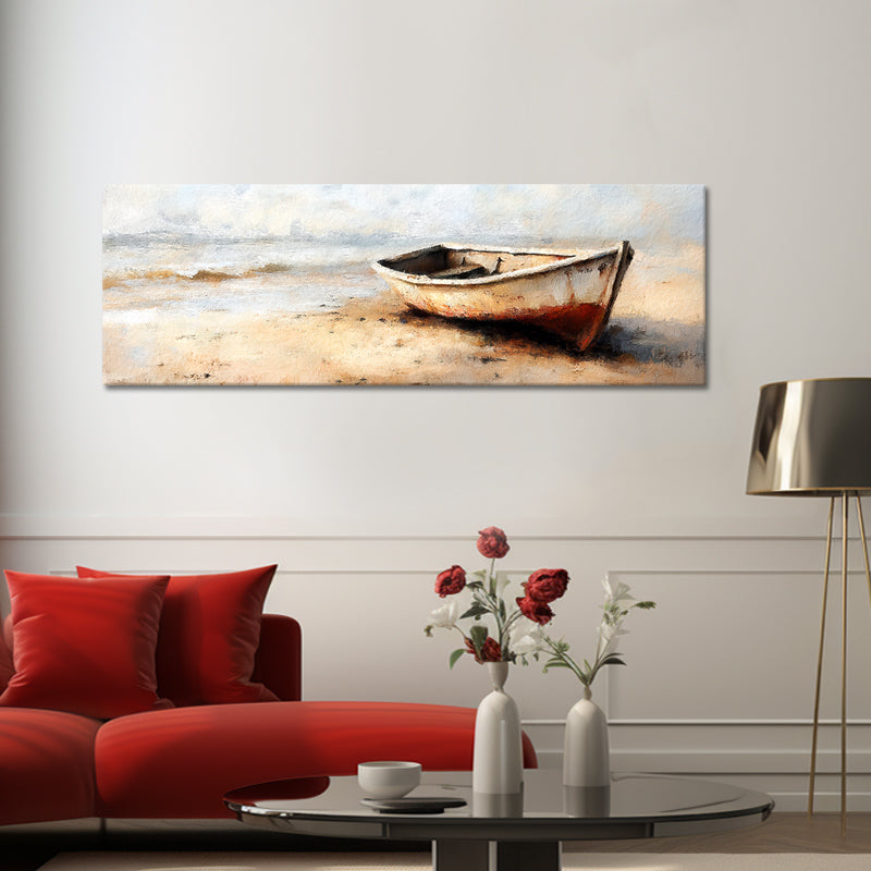 Boot op het strand