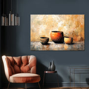 Drie decoratieve potten