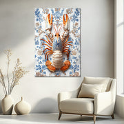 Lobster in Delfts blauw stijl II