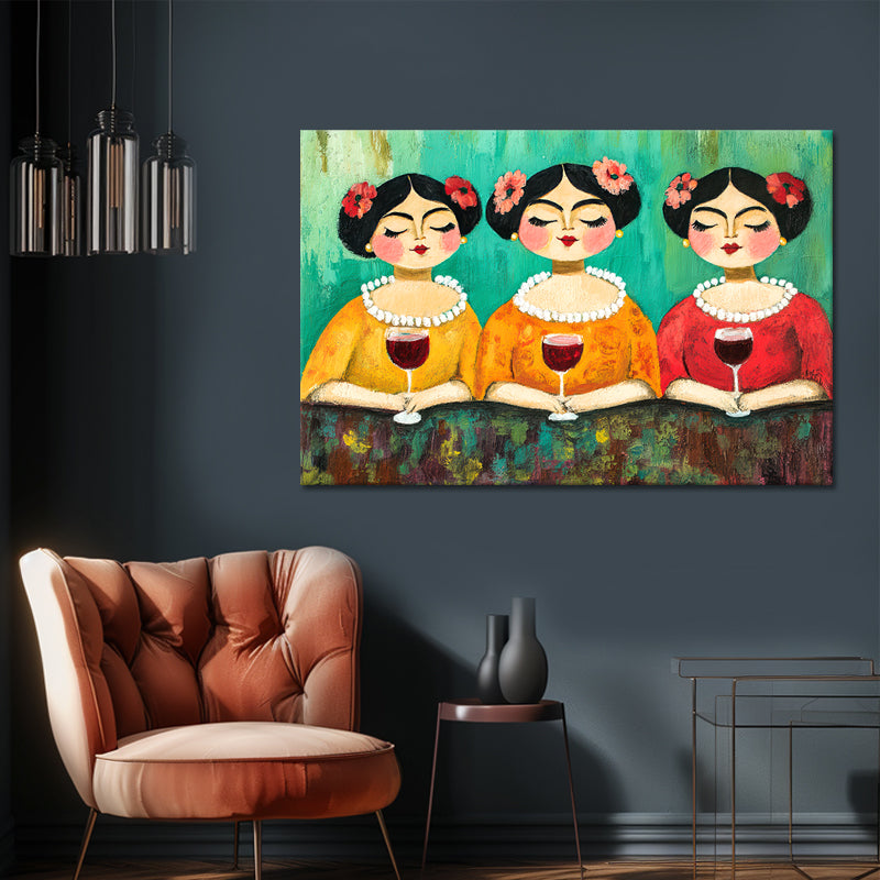Dikke dames schilderij VII