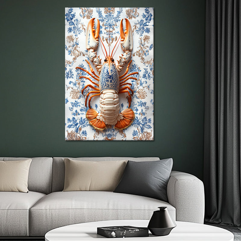 Lobster in Delfts blauw stijl II