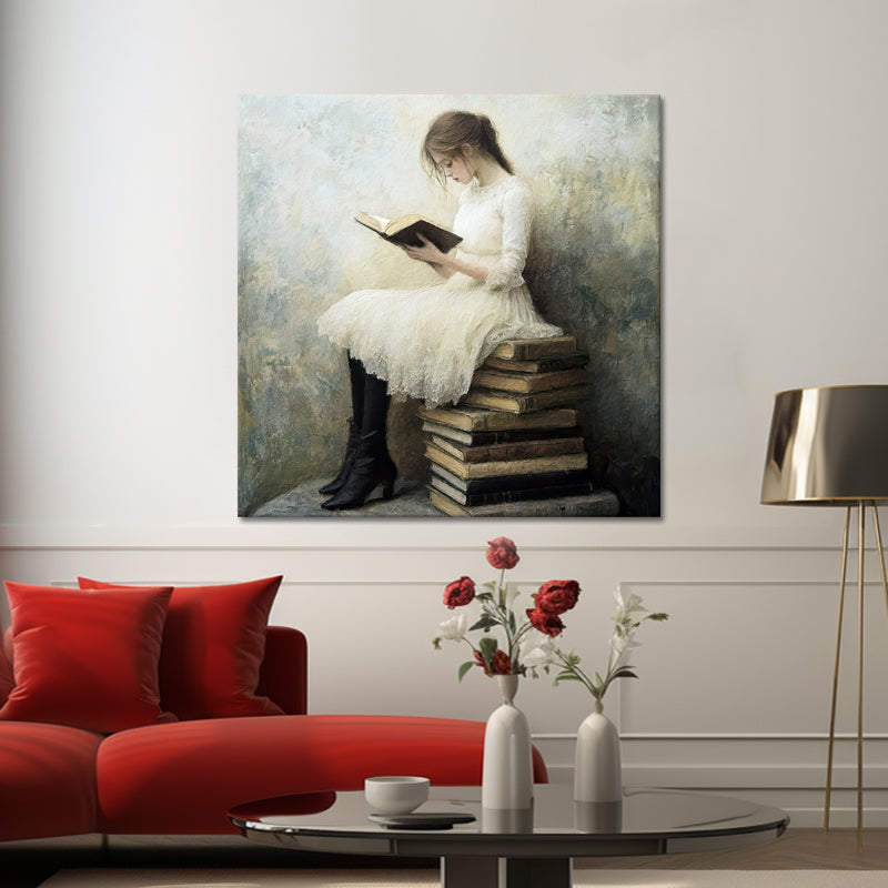 Mädchen, das ein Buch liest