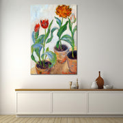 Three Pots of Tulips - Monet