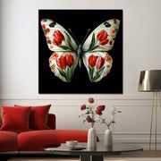 Schmetterling mit Blumen II