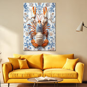 Lobster in Delfts blauw stijl II